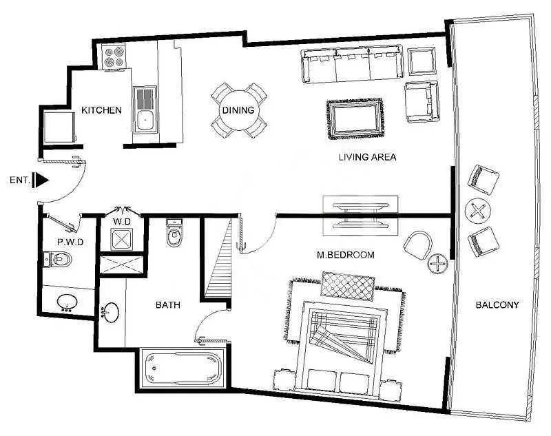 Cozy 1Br With Balcony Great View, Damac Towers Apartment Dubai